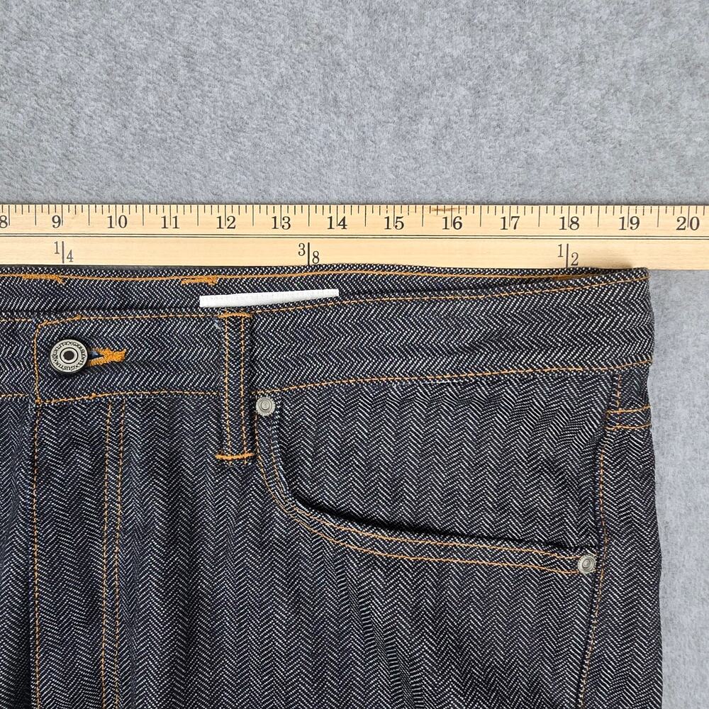 Gustin Mens 38x30 Button Fly 562 Herringbone Jeans - Picture 16 of 16